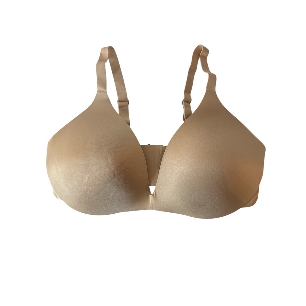 Skims Wireless Form Super Push Up Women's Bra Size 40D Clay Tan Adjustable New